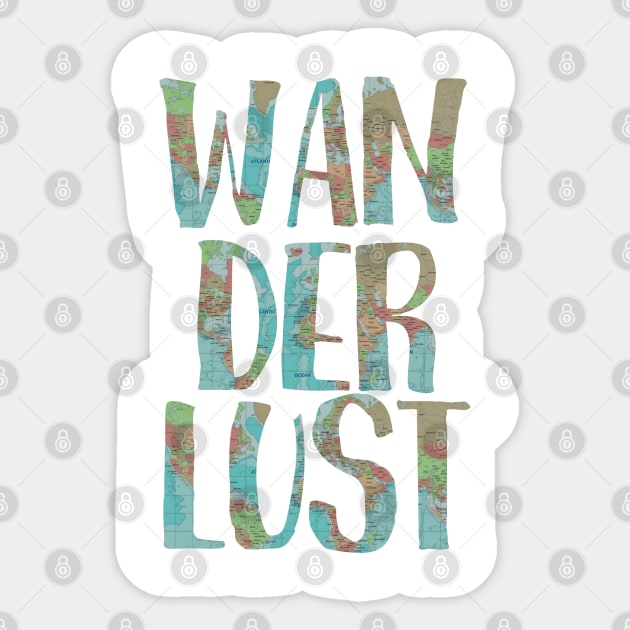 Wanderlust Map Gift Sticker by juinwonderland 41